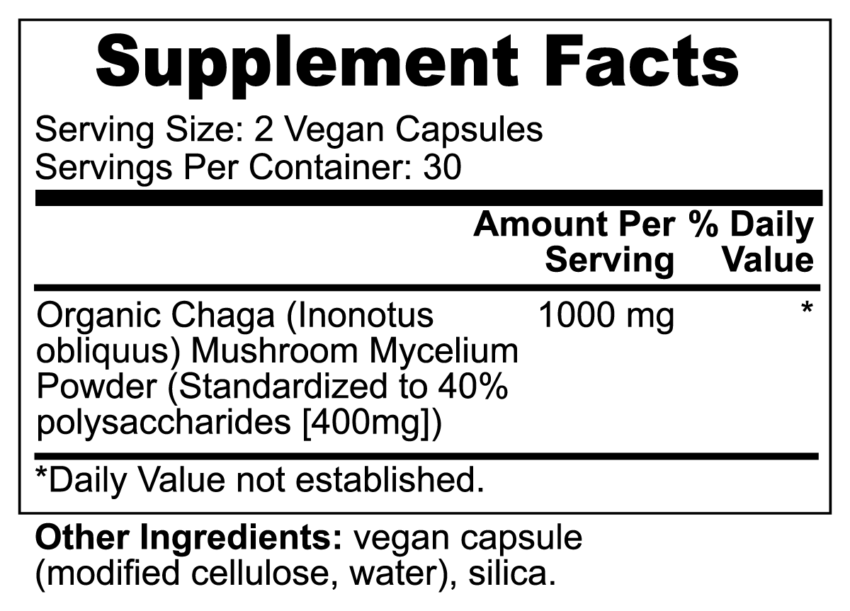 Chaga Mushroom - Test